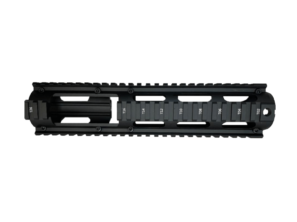 CARBINE LENGTH TWO PIECE DROP IN QUAD RAIL – 2