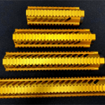 One-Piece Free Float Quad Rail Handguard (Lengths: 7", 10", 12" or 15") - Gold