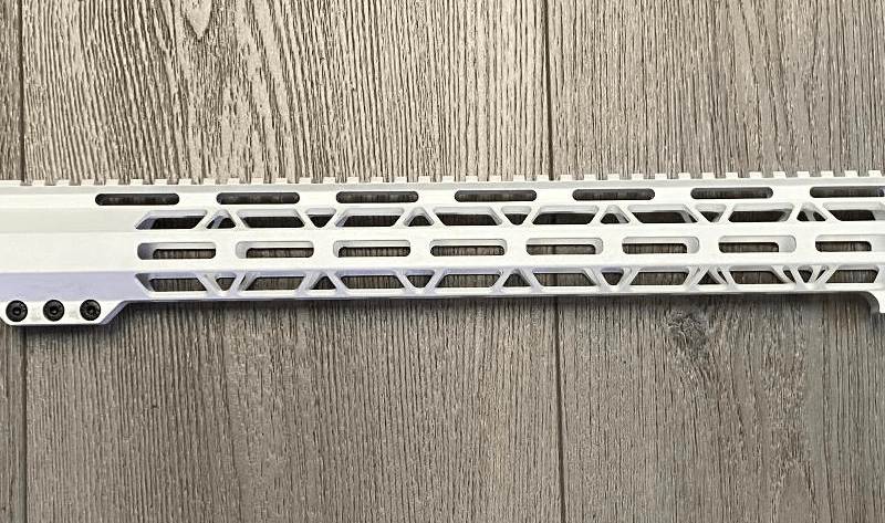 AR-15 M-LOK Handguard w/Built-In Handstop – Storm Trooper White