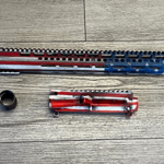 Upper Rifle Combo Set -  Cerakote Battle Worn Flag