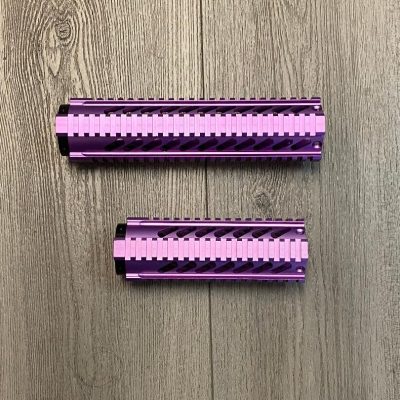 One-Piece Free Float Quad Rail Handguard (Lengths: 7" or 10") - Purple