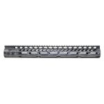 GunTEC - 15″ ULTRA LIGHTWEIGHT THIN M-LOK SYSTEM FREE FLOATING HANDGUARD WITH MONOLITHIC TOP RAIL (Cerakote Battle Worn Flat Dark Earth Finish)