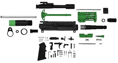 7.62x39: 2-Tone Micro Build Kit - Cerakote Zombie Hunter Green