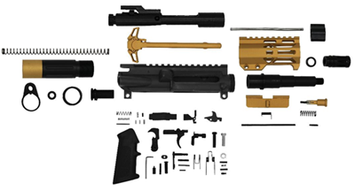300 Blackout: 2-Tone Micro Build Kit - Cerakote Gold