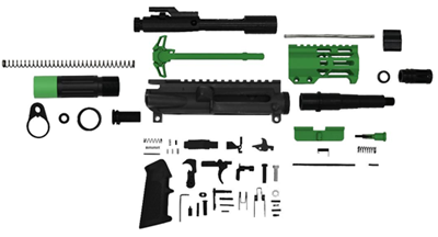 300 Blackout: 2-Tone Micro Build Kit - Cerakote Zombie Hunter Green