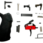 AR-15 Enhanced Drop-In Trigger w/Lower Parts Kit & Rubberized Grip (SI Enhanced Bolt Catch)