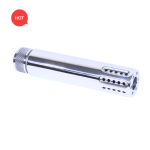 GunTec - AR-15 Cal Slip Over Barrel Shroud with Multi Port Muzzle Brake (High Polish)