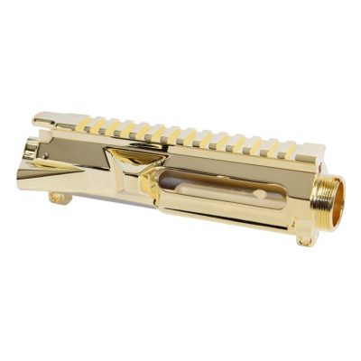 GunTec - AR-15 Stripped Billet Upper Receiver (24K Gold Plated)
