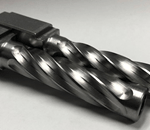 Glock 19 (Gen 1-5) 9mm Chunky Spiral Fluted Barrel Naked Stainless Steel