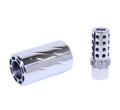 GunTec - AR-15 Muzzle Comp with QD Blast Shield (High Polish)