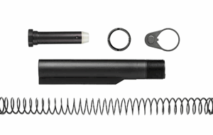 AR-15 Carbine Buffer Tube Kit with Flat Wire Recoil Spring & H2 Buffer