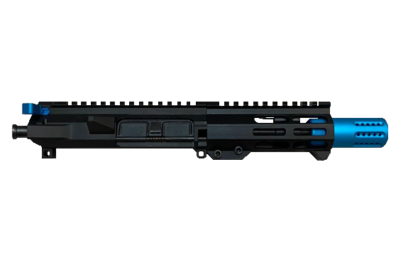 6" 2-Tone Micro Complete Upper Receiver - Blue - Image 2