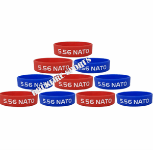 5.56 NATO (5 - Blue & 5 - Red) Mag Marking Band (10 Pack)
